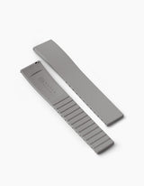 Gray FKM rubber watch strap