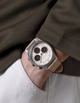 MUS SOLAR C-01 NATURAL 40MM + KHAKI PARACHUTE STRAP SET