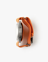 Orange solar chronograph watches for men