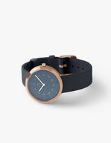 Navy minimalist womens watch