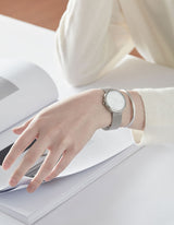 Silver mesh watches for women