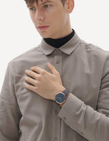 Navy minimalist watches men