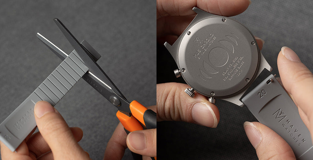 How To Adjust And Install Your FKM Rubber Strap – MAVEN WATCHES