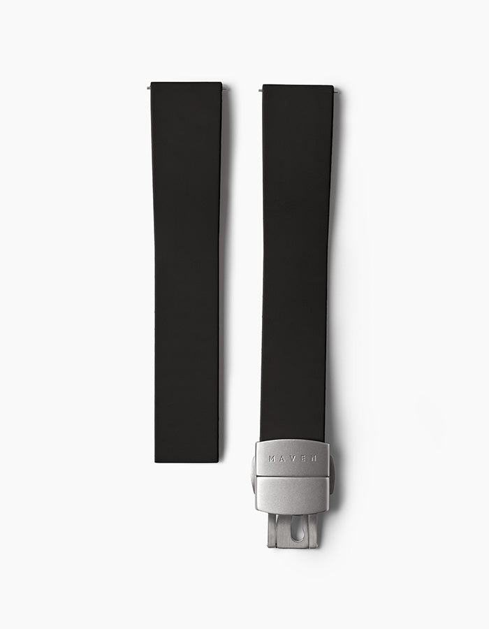 Black CTS FKM Rubber Strap