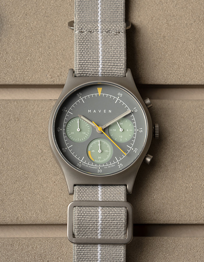 MUS SOLAR C-04 OFFWHITE 40MM + COOL GRAY PARACHUTE STRAP SET