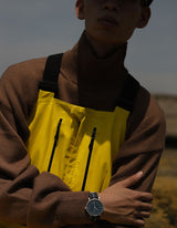 MUS-02 BROWN 40MM + NAVY PARACHUTE STRAP SET