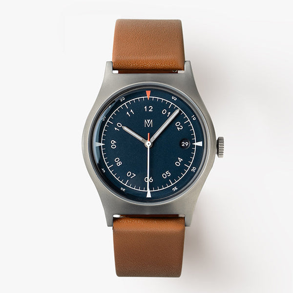 MUS+02 BROWN AUTO | Mens Automatic Blue Watch | Maven