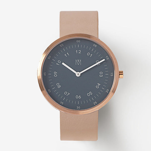 Storm Cloud Camel Leather 40MM | Minimalist Watches For Men | MAVEN Watches  – MAVEN WATCHES