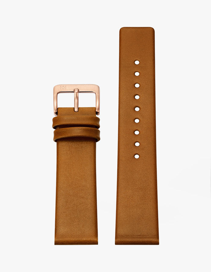 Brown leather watch bands