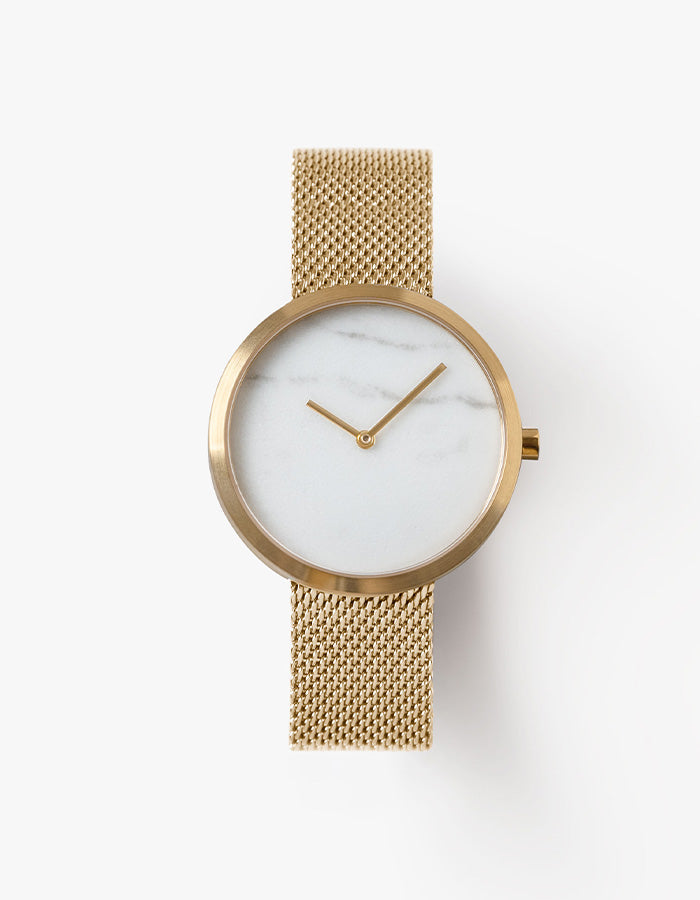 Gold mesh watches for women