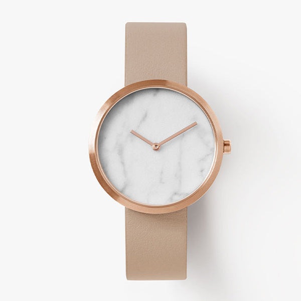 Women's marble top face watch