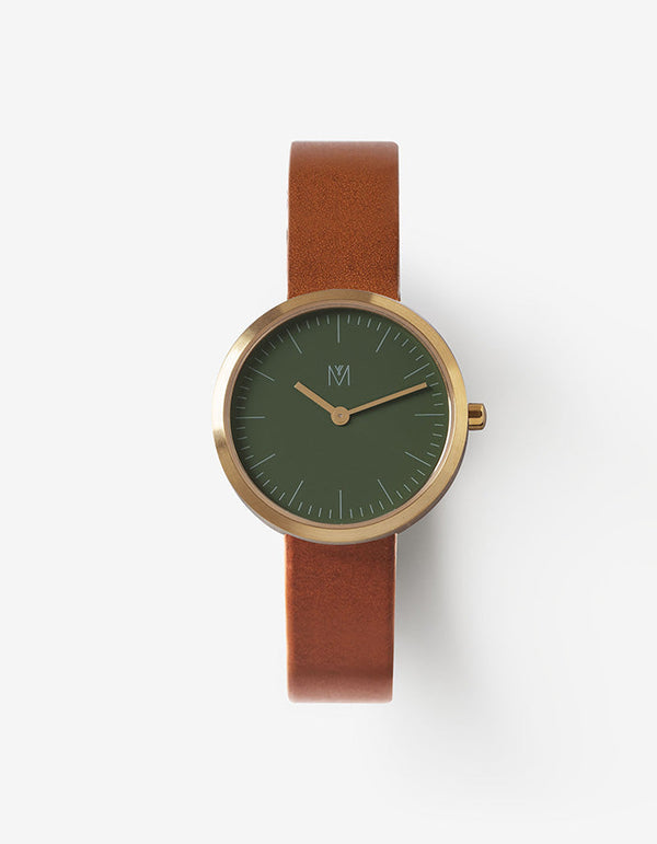 Dusty Olive | Swiss movement & Italian leather strap â MAVEN WATCHES
