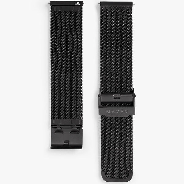 【未使用】Meravel Bow Mesh Strap　ブラック Matte Black Mesh Watch Band | MAVEN Watches – MAVEN WATCHES