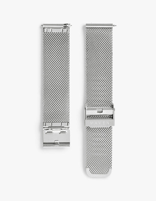 20mm Silver Mesh Strap