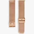 Rose gold mesh watch band