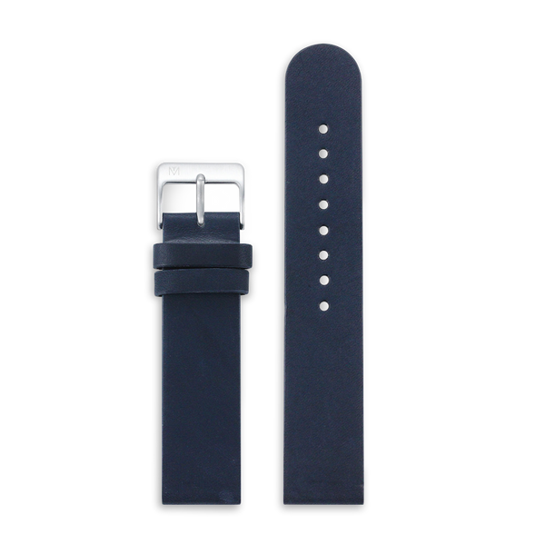 Navy Leather 20mm