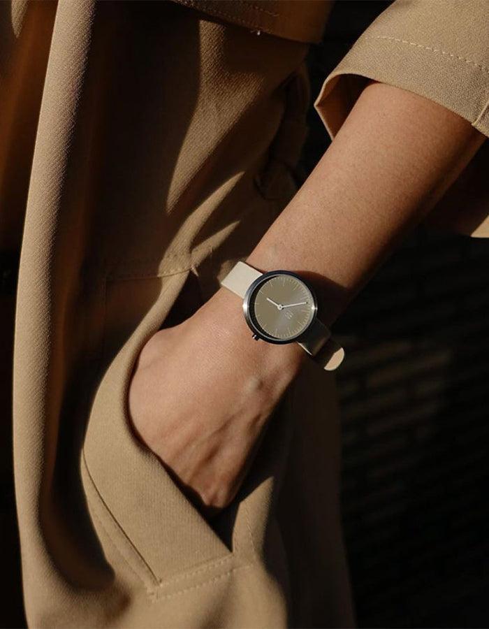 Smoke green minimalist womens watch